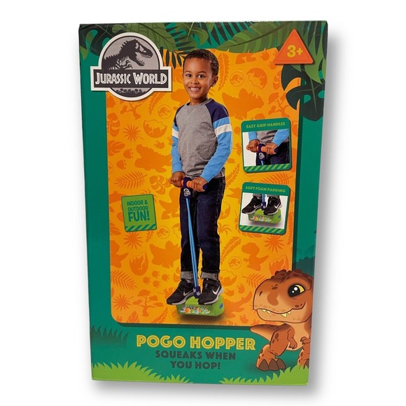 Jurassic World Pogo Hopper For Kids, Squeaks When You Hop, Indoor/Outdoor NEW! - Picture 1 of 6